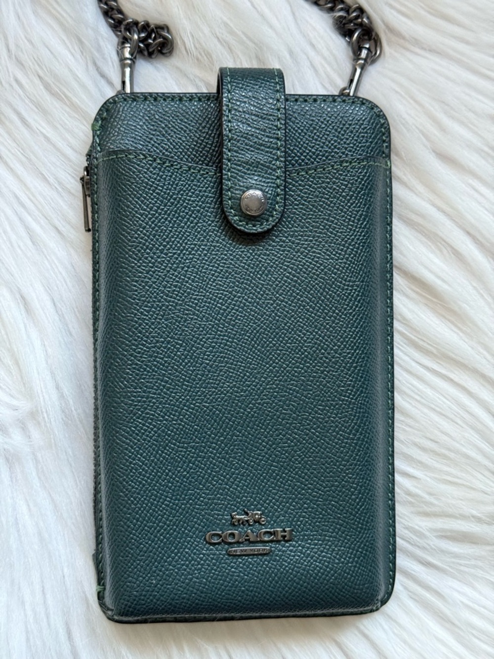 Coach Green Crossbody Phone Wallet